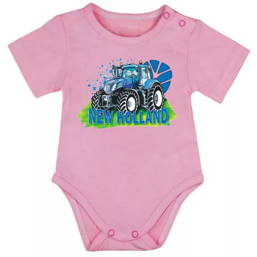 new holland ružová body pre bábätká krátky rukáv