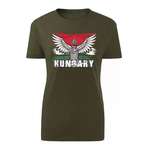 dámske tričko s turul hungary (zelený)