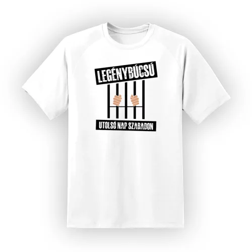 bakalárska párty posledný deň zadarmo biele tričko