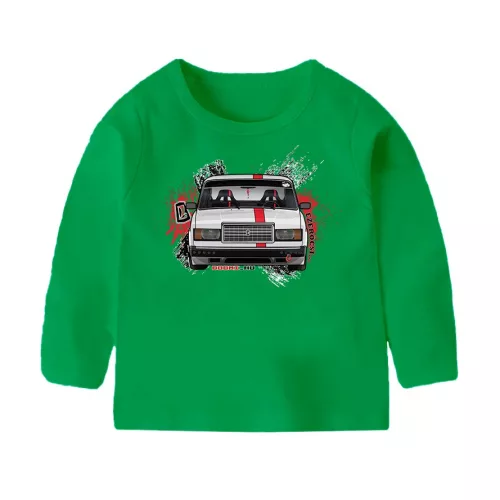 detské tričko lada 2107 dlhý rukáv zelené