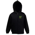 detský sveter na zips jd - čierny