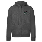 zipsová mikina fendt tmavošedá