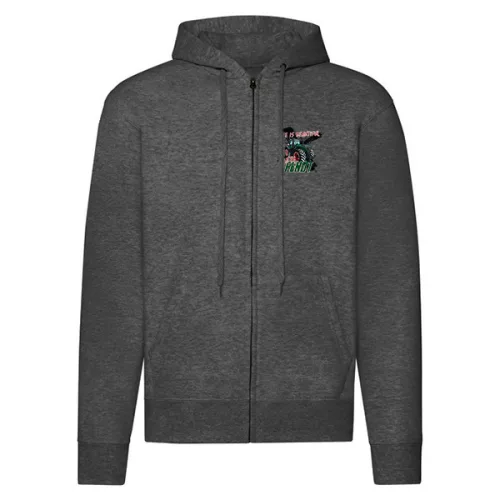 zipsová mikina fendt tmavošedá