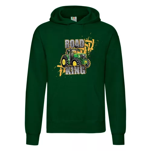 nová zelená mikina s kapucňou zelená tractor