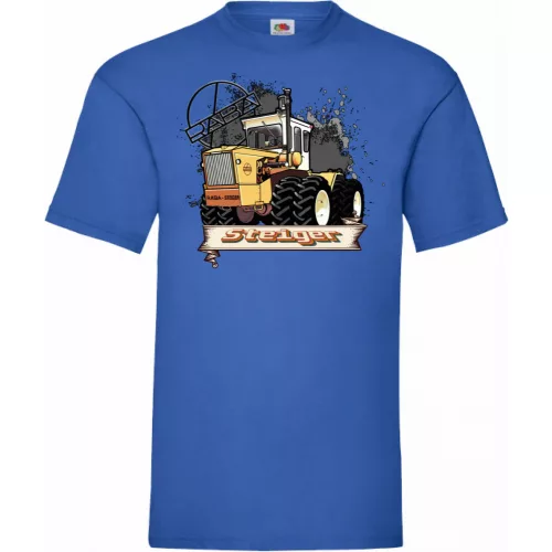 tričko rába steiger tractor modré