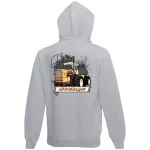 rába detský sveter na zips - šedý