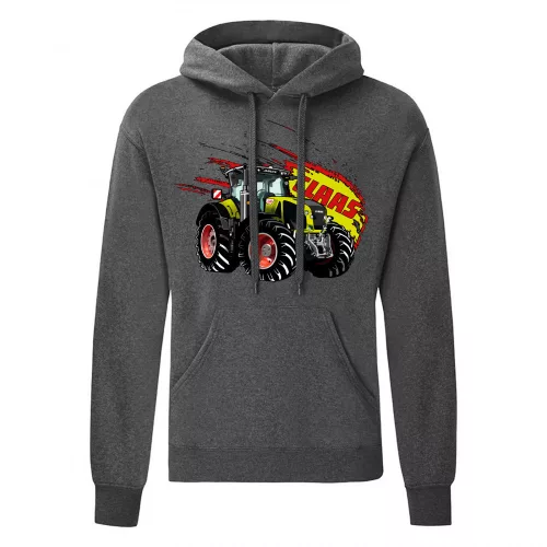 claas axion svetre s kapúčou tmavo sivá
