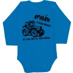 môj otec je najlepší vodič traktora....detské body dlhý rukáv zelený