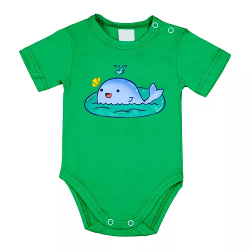 velrybie zelené telo biela