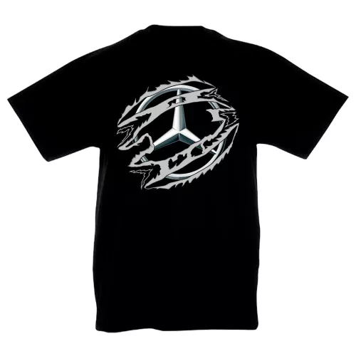 detské tričko mercedes čierna