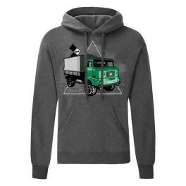ifa sveter s kapúcou tmavo šedý