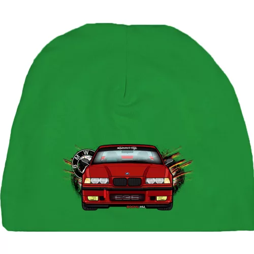 bmw e36 dieťa čiapka zelená