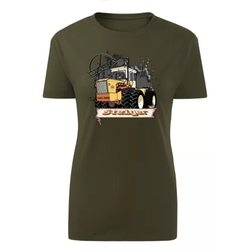 dámske tričko rába steiger zelený traktor