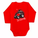 beloruský vzor, ​​body pre bábätká červené dlhý rukáv + nohavičky a ponožky