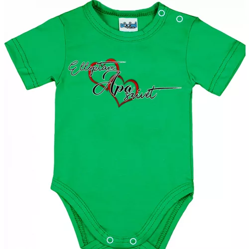 ukradla som ockovo srdce! detské body s krátkym rukávom zelenej farby