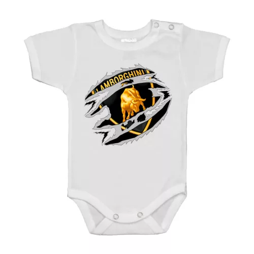 lamborghini biely biely krátký rukáv dojčenské telo