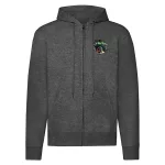 fendt mikina na zips tmavosivá