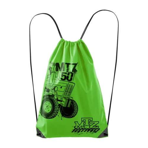 mtz 50 zelený batoh s čiernym obrysom