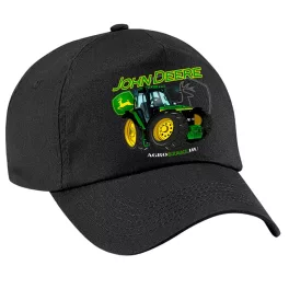 čierna látka zelený traktor baseballová čiapka
