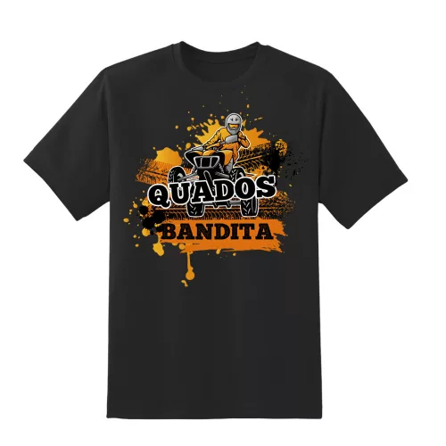 čierne tričko quados bandita
