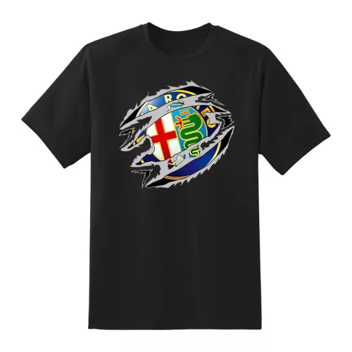 tričko alfa romeo čierne