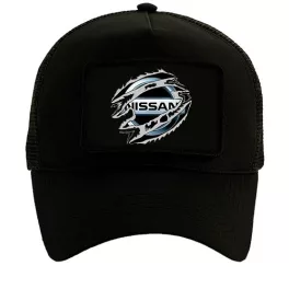   baseballová čiapka nissan čierna s vymeniteľnou záplatou