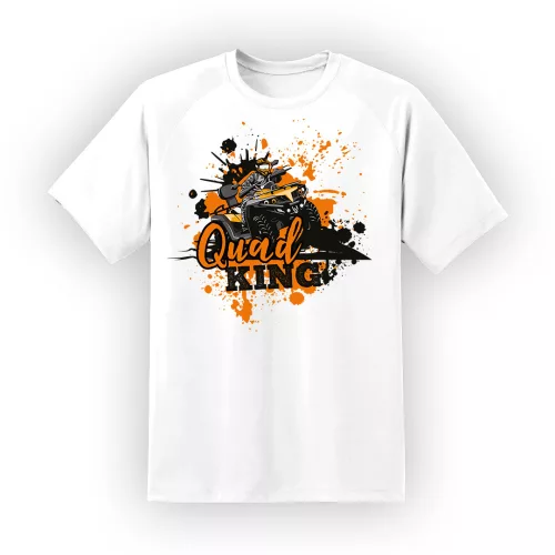 biele tričko quad king
