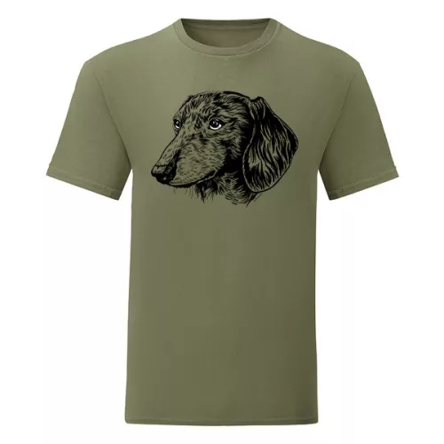 zelené tričko jazvečíka