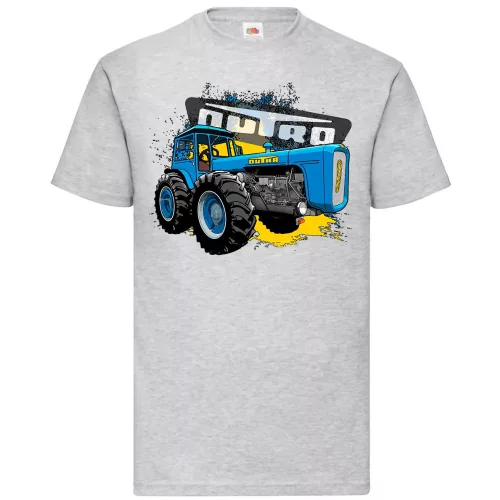 tričko skvelá dutra tractor šedé