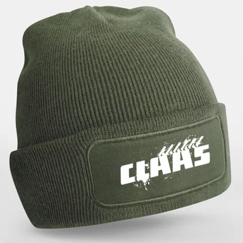 zimná čiapka zelená claas