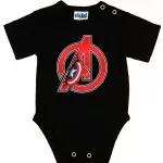 body čiapkatain america bábätká, overal čiernej farby