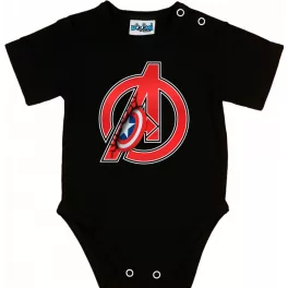 body čiapkatain america bábätká, overal čiernej farby