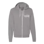 svetlo sivá sveter s kapúcou na zips nový kontúrovaný belorusko biely vzor