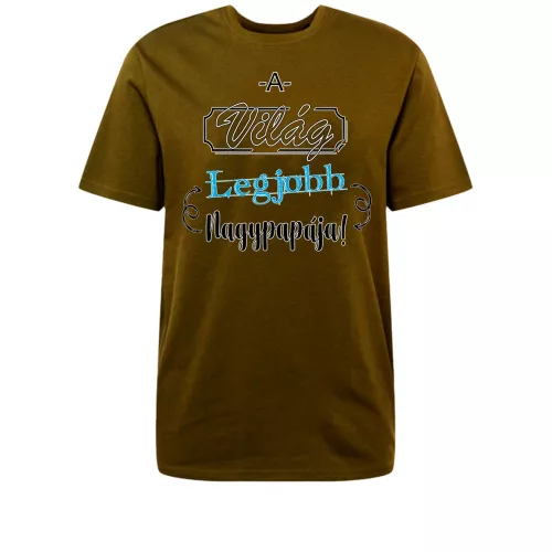 najlepšie svetové tričko dedka hnedé