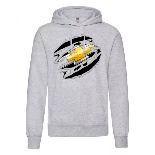 sveter chevrolet  svetlo šedý