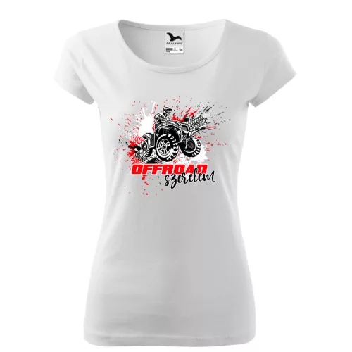 offroad love vzor biele dámske