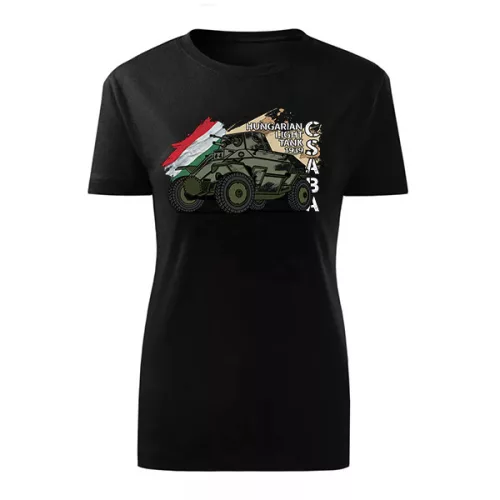 dámske tričko csaba light tank (čierne)