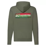 maďarský sveter na zips (zelený)