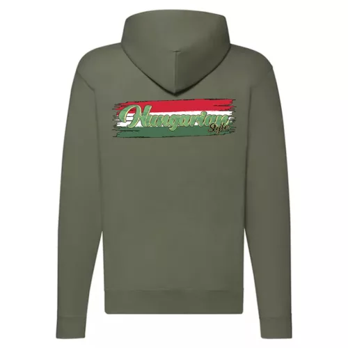 maďarský sveter na zips (zelený)