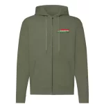 maďarský sveter na zips (zelený)