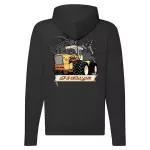 rába steiger čierny svetr s kapúcou na zip