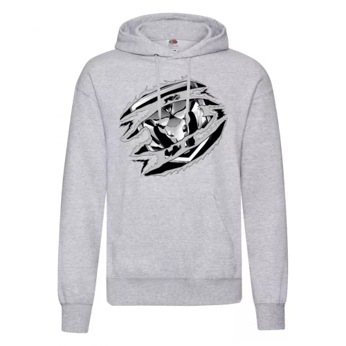 sveter ram svetlo sivá