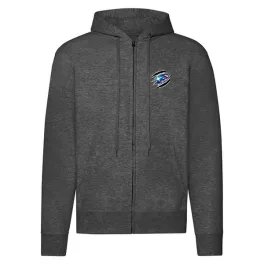 subaru mikina na zips tmavosivá