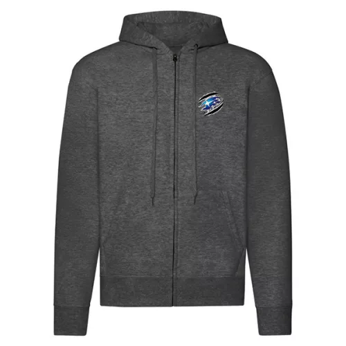 subaru mikina na zips tmavosivá