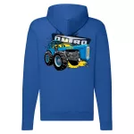 veľká dutra modrá mikina na zips