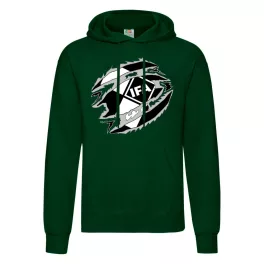 sveter s kapucou s logom ifa zeleným