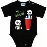 panda body pre bábätká červená