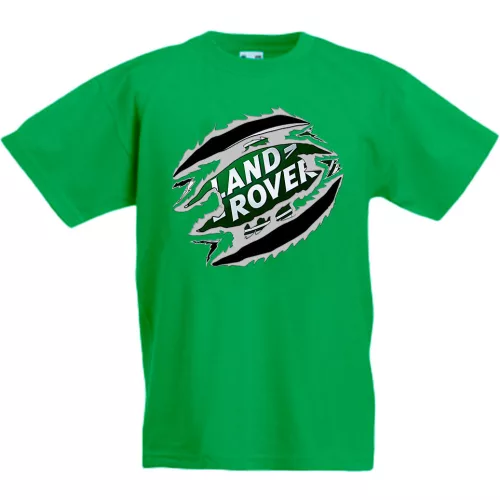 detské tričko land rover zelené