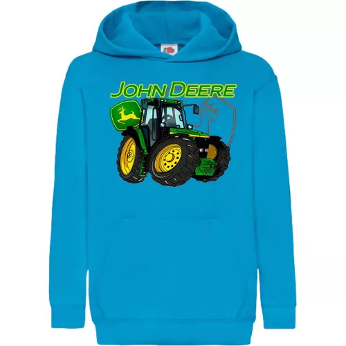 detský sveter tractor zelená - modrý