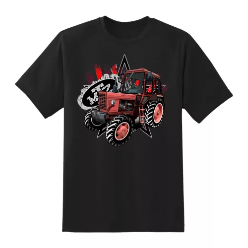 tričko mtz 82 tractor čierna